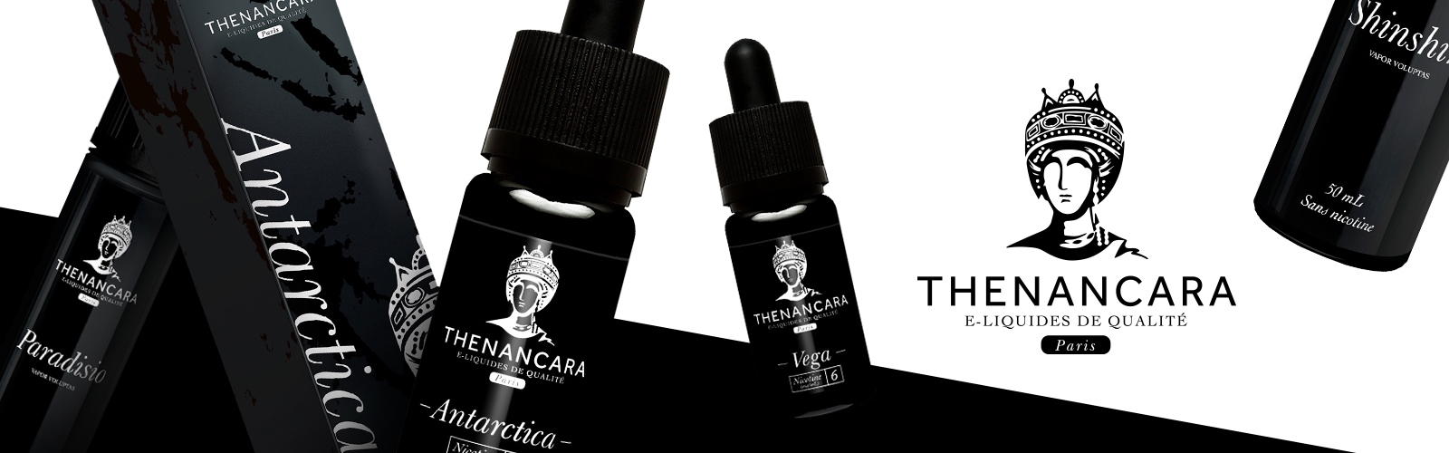 Gamme Thenancara - Eliquides en 10 et 50mL de Vape 47 pour cigarette électronique et pod pour sevrage tabagique vapoteur debutant et intermédiaire