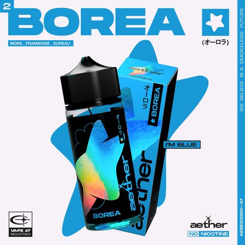 AEBO0080 - AETHER Borea 0mg 80mL VAPE 47 -eliquide cigarette électronique et pod sevrage tabagique vapers