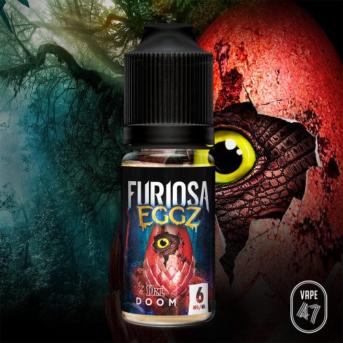 EGDO0610 - Furiosa EGGZ Doom 10mL -Vape 47 - Packshot E-liquide cigarette électronique pod sevrage tabagique vapers vapoteur intermédiaire avancé