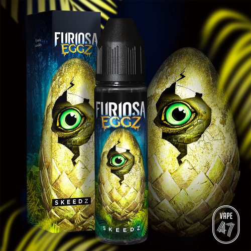 EGSK0050 - Furiosa EGGZ Skeedz 0mg 50mL - Vape 47 - Packshot E-liquide cigarette électronique pod sevrage tabagique vapers vapoteur intermédiaire avancé