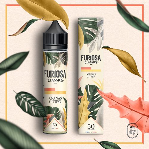 FCAC0050 - Furiosa Classics Ananas Citron 0mg 50mL - Vape 47 - Packshot E-liquide cigarette électronique pod sevrage tabagique vapers vapoteur débutant