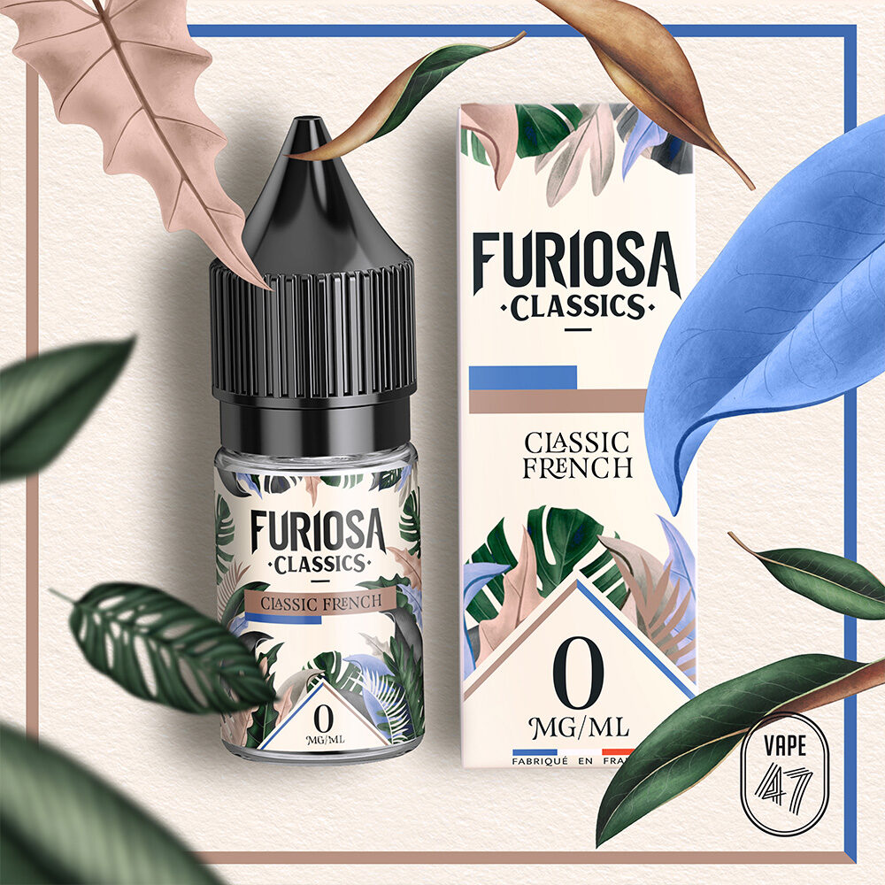 FCCF0010 - Furiosa Classics Classic French 0mg 10mL - Vape 47 - Packshot E-liquide cigarette électronique pod sevrage tabagique vapers vapoteur débutant