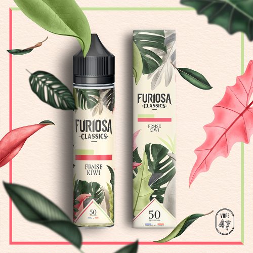 FCFK0050 - Furiosa Classics Fraise Kiwi 0mg 50mL - Packshot E-liquide cigarette électronique pod sevrage tabagique vapers vapoteur débutant