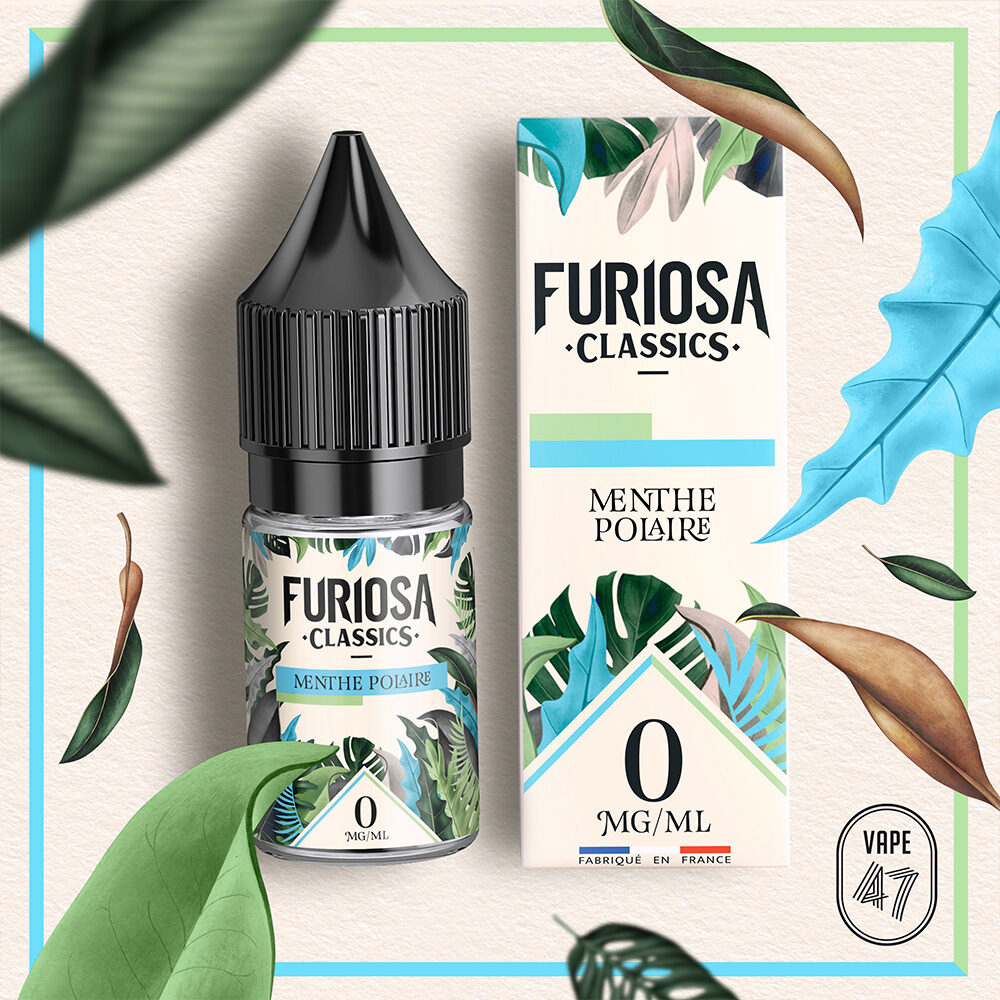 FCMP0010 - Furiosa Classics Menthe Polaire 0mg 10ml - - VAPE 47 - Packshot E-liquide cigarette électronique pod sevrage tabagique vapers vapoteur débutant
