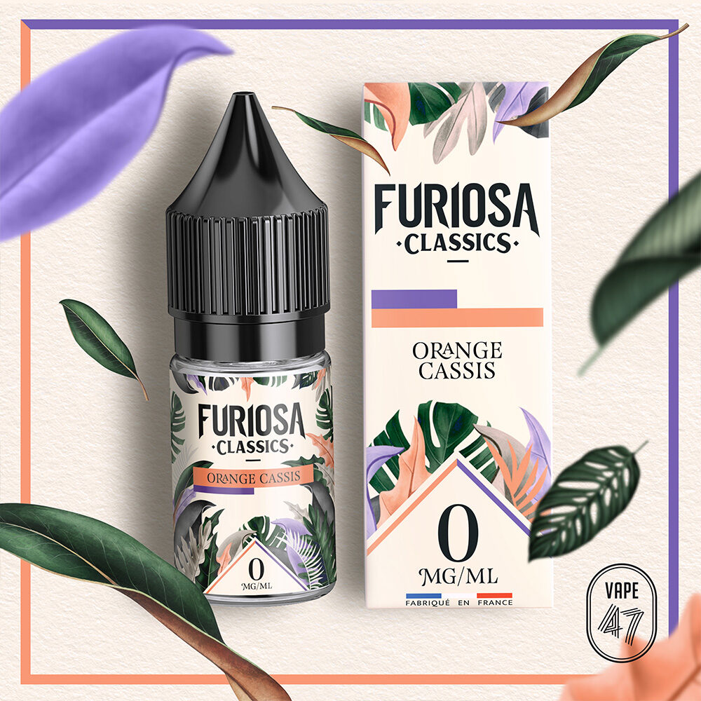 FCOC0010 - Furiosa Classics Orange Cassis 0mg 10mL - - Vape 47 - Packshot E-liquide cigarette électronique pod sevrage tabagique vapers vapoteur débutant