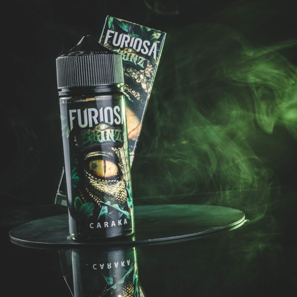 Autre Photo Furiosa SKINZ saveur Caraka - Gamme en 80mL- Vape 47 - E-liquide cigarette électronique pod sevrage tabagique vapers vapoteur expert intermédiaire credit @vape_zor