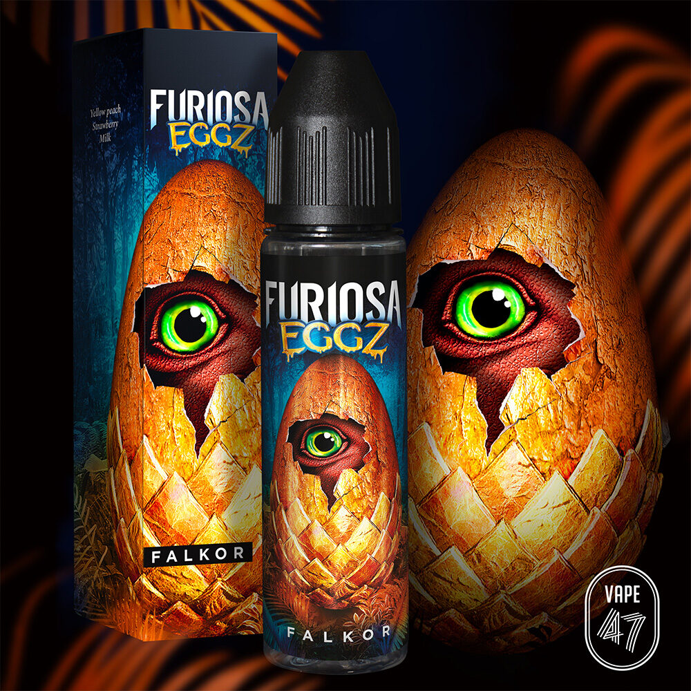 EGFA0050 - Furiosa EGGZ Falkor 0mg 50mL - Packshot E-liquide cigarette électronique pod sevrage tabagique vapers vapoteur intermédiaire avancé