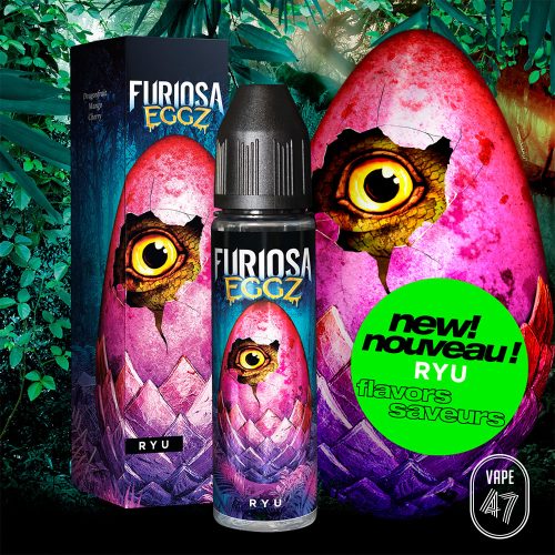 EGRY0050 - Furiosa EGGZ Ryu 0mg 50mL - Packshot E-liquide cigarette électronique pod sevrage tabagique vapers vapoteur intermédiaire avancé