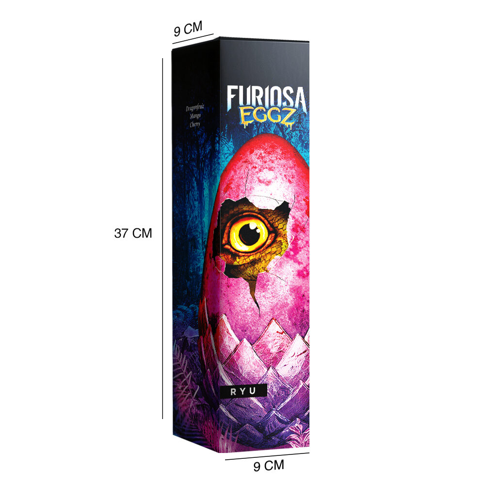 PLVEG2 - BOITE FACTICE FURIOSA EGGZ RYU -Vape 47 - Packshot E-liquide cigarette électronique pod sevrage tabagique vapers vapoteur débutant