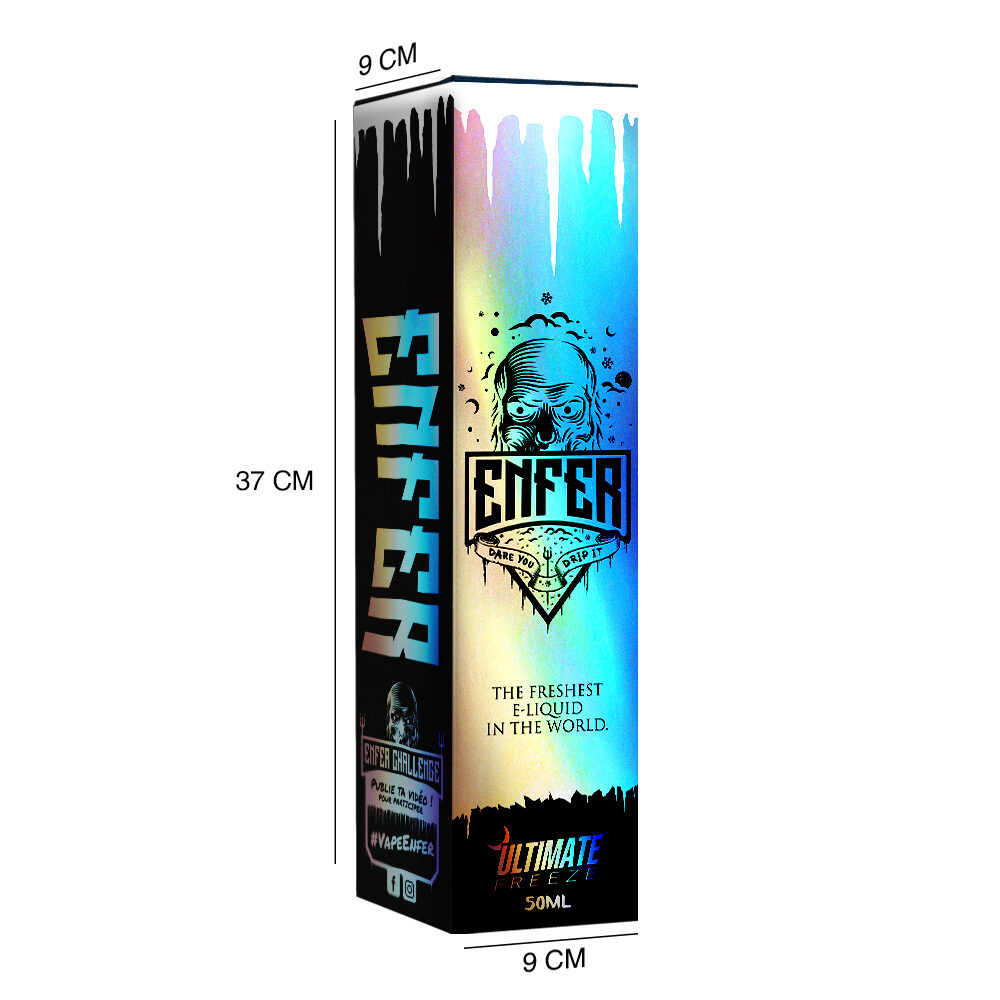 PLVENFER2 - BOITE FACTICE ENFER ULTIMATE FREEZE E-liquide cigarette électronique pod sevrage tabagique vapers vapoteur expert intermédiaire