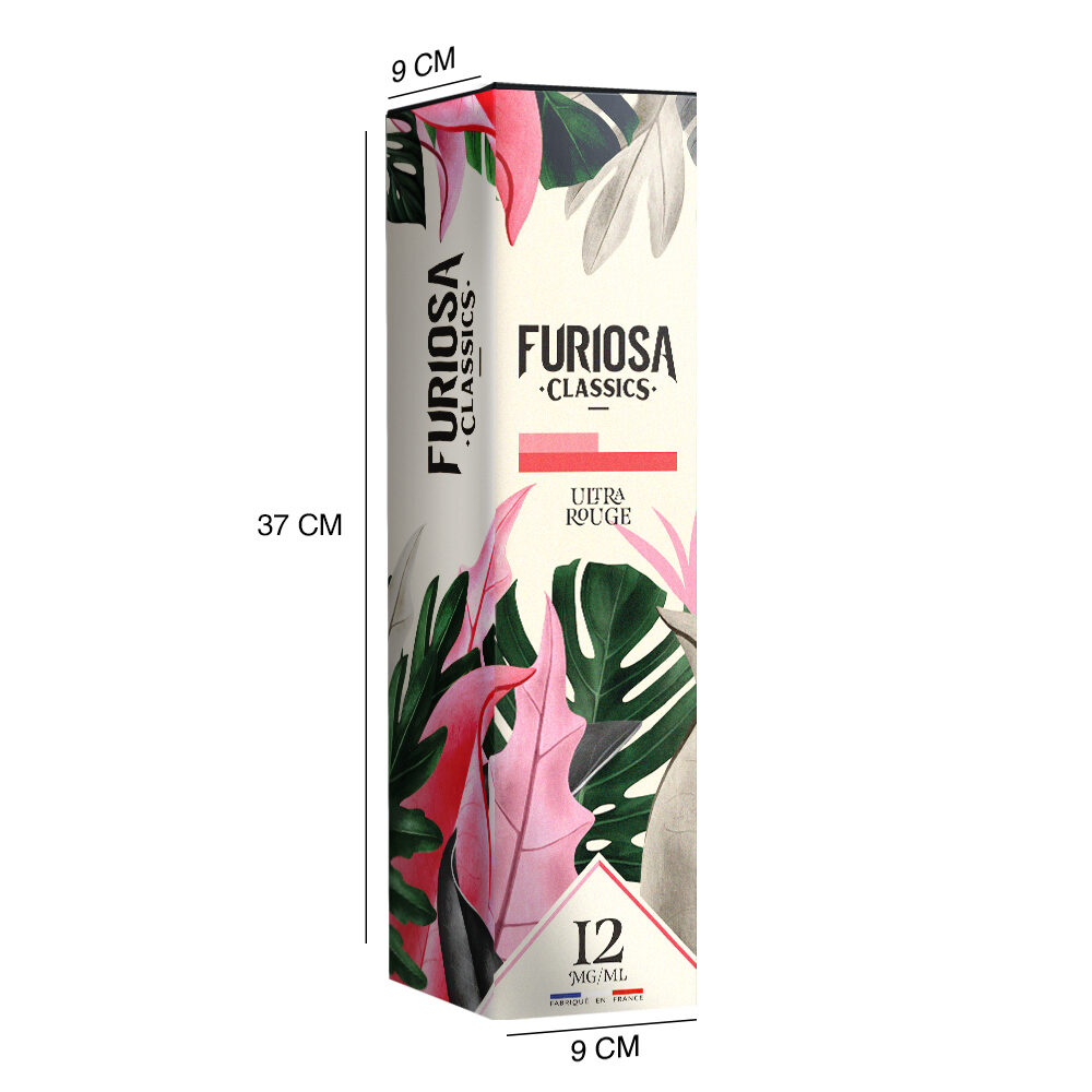 PLVFCUR - BOITE FACTICE FURIOSA CLASSICS ULTRA ROUGE - Vape 47 - E-liquide cigarette électronique pod sevrage tabagique vapers vapoteur débutant intermédiaire