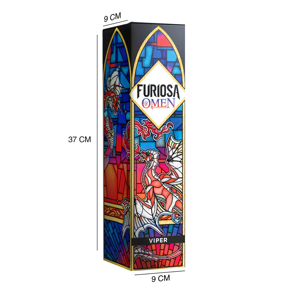 PLVOMVI - BOITE FACTICE - FURIOSA OMEN VIPER - Vape 47 - Packshot E-liquide cigarette électronique pod sevrage tabagique vapers vapoteur débutant