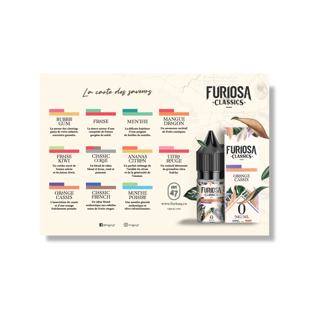 POSTERA2FC - Poster-A3-Furiosa-Classics - Vape-47 -E-liquide-cigarette-électronique-pod-sevrage-tabagique-vapers-vapoteur-débutant