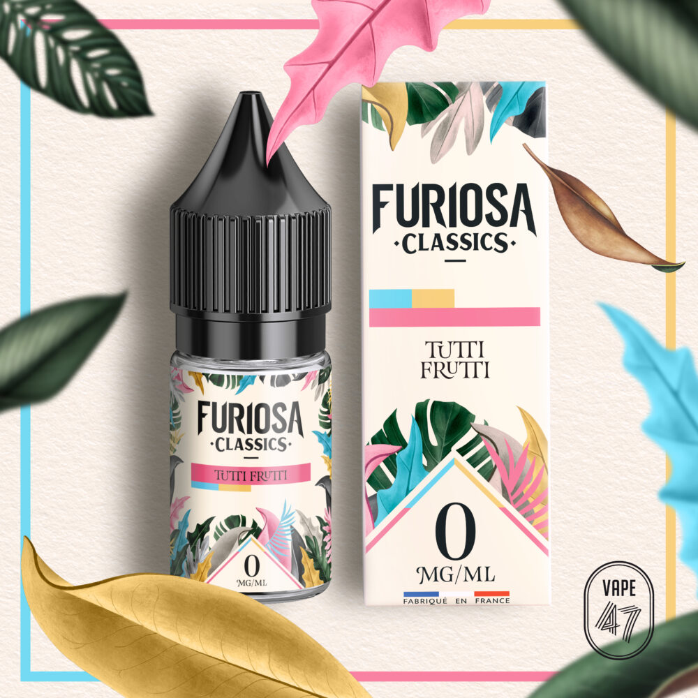 FCTF0010 - Furiosa Classics Tutti Frutti 10mL - Vape 47 - Packshot E-liquide cigarette électronique pod sevrage tabagique vapers vapoteur débutant